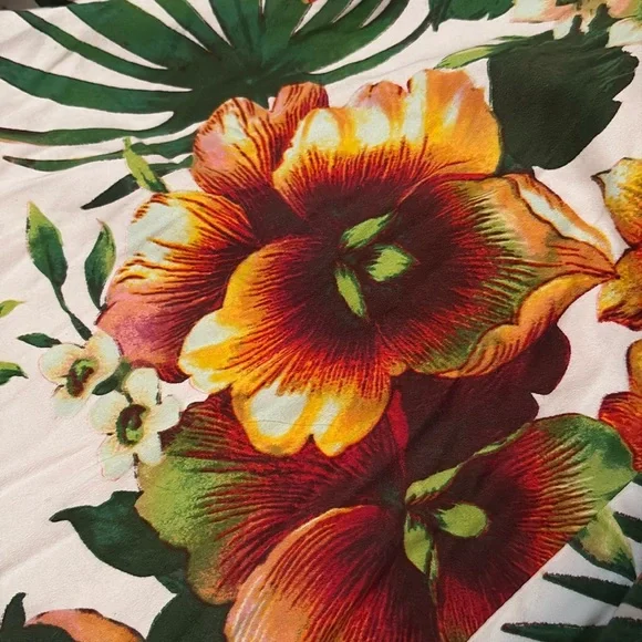 Hearts & Roses H&R women's tropical flower dress sweetheart neck size 10 - Picture 3 of 9